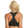 thumbnail image 3 of Felina | Lace Bralette | Wire Free | Unpadded | T-Back | 2 Pack  | by Unique Moments (Black White, Small), 3 of 3