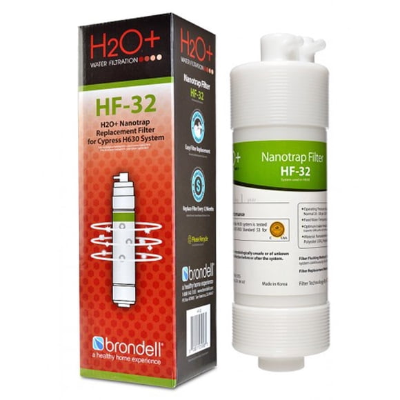 Filtro de agua de repuesto Brondell HF-32 Nanotrap para Cypress