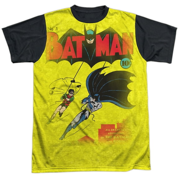 Dc - Batman Number One - Short Sleeve Black Back Shirt - Small