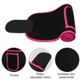 thumbnail image 4 of Unique Bargains Spandex Waist Sweat Band Waist Trimmer Belt Tummy Tuck Belts Strengthen Tummy During Exercising Rose Red, 4 of 6