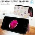 thumbnail image 2 of Floral Pattern Wallet Case for iPhone 8 Plus / iPhone 7 Plus with RFID Blocking Card Holder, Colorful Flower Pattern PU Leather Stand Flip Case for Women Girls, Shockproof Phone Cover,Colorful Flowers, 2 of 7