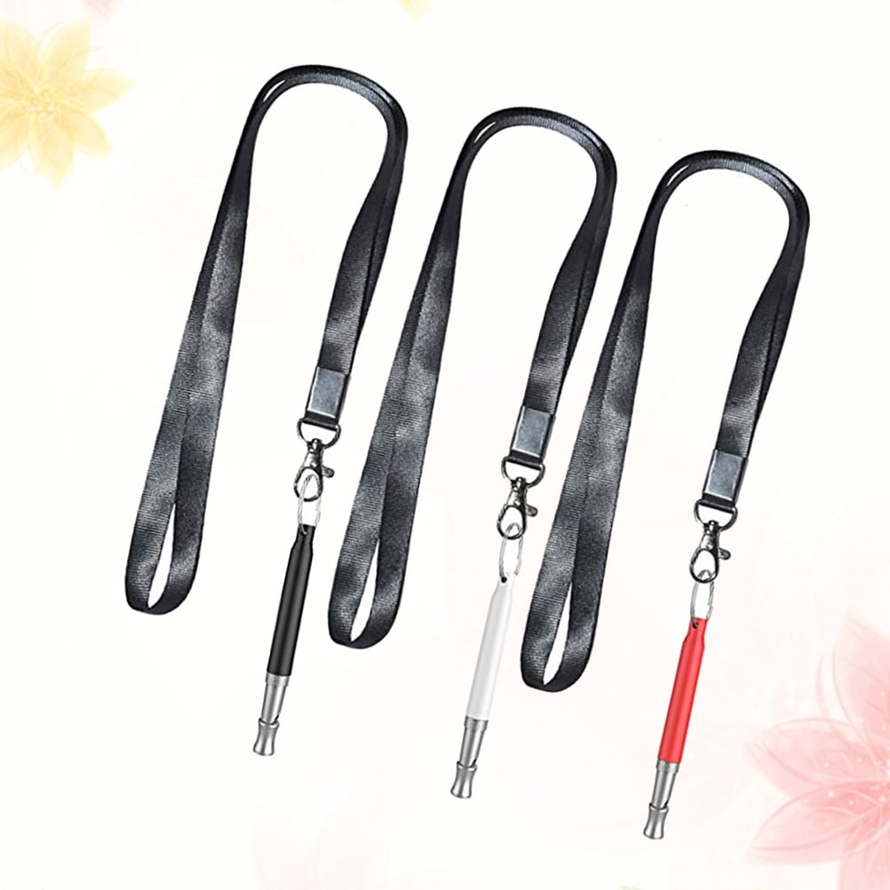 ELAYARD 3Pcs Dog Whistle Training Tool with Lanyard Assorted Color for Fast Pet Training