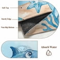 thumbnail image 6 of Blue Shark Coastal Area Rugs 5'x8', Washable Small Throw Rugs for Classroom Bedroom, Summer Beach Coral Nautical Ocean Indoor Outdoor Rug Non-Slip Low Pile Carpet Runner Reversible Floor Mats, 6 of 8