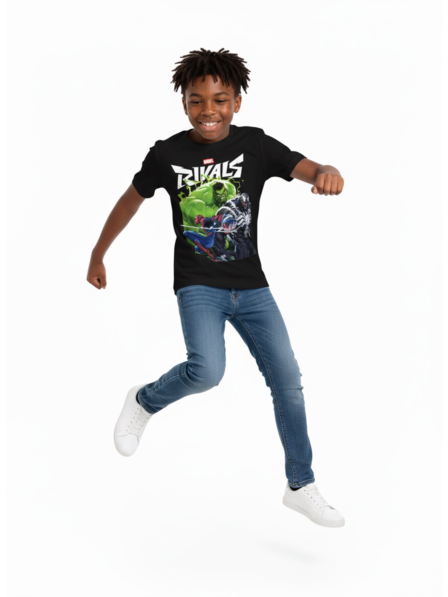 Marvel Rivals, Boys' Graphic T-Shirt, Green Explosion, Sizes 4-18