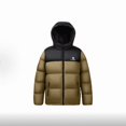 thumbnail image 1 of Chaqueta de plumón CAMEL 600+ Fill Power con capucha unisex, talla L, 1 of 2