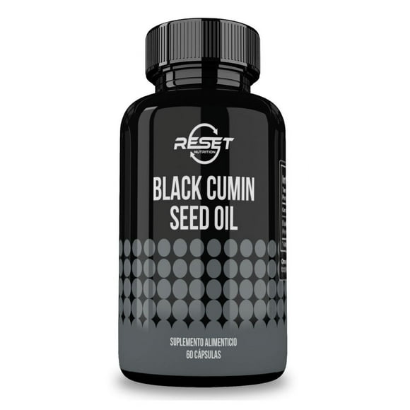 Reset Nutrition Black Cumin Seed Oil | 500 Mg | 60 Servings | 60 Capsules | Hecho en USA RESET NUTRITION Black Cumin Seed Oil
