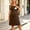 Coffee, variant on Women Casual Short Sleeve Maternity Nursing Dress, Loose Summer Breastfeeding Dress