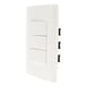 thumbnail image 3 of Placa 3 Interruptores Leviton Blanco Para Hogar, 3 of 3