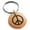 Rose, variant on Stainless Steel Peace Engraved Small Medallion Circle Charm Keychain Keyring