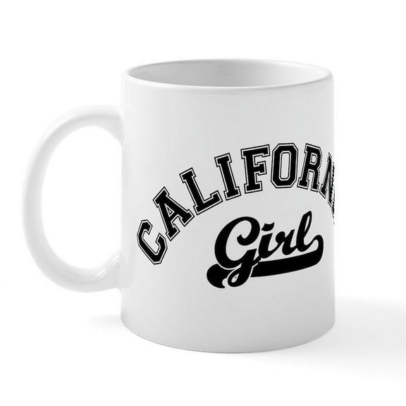 CafePress - California Girl Mug - 11 oz Ceramic Mug - Novelty Coffee Tea Cup