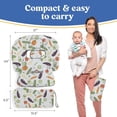 thumbnail image 4 of PILLANI Shopping Cart Cover for Baby, High Chair Cover for Restaurant Seat - Grocery Cart Cover for Baby Girl and Boy, Comfortable Cotton Buggy Covers for Babies - Padded Toddler Shopping Cart Cover, 4 of 8