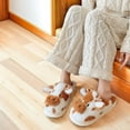 thumbnail image 6 of Women's Plush Animal Design Slippers - Ultra Cozy Winter shoes for Indoor Comfort, 6 of 14