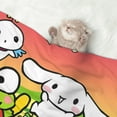 thumbnail image 2 of Lsque Sanrio Pattern Waterproof Throw Blanket Pet Blanket for Dogs & Indoor Cats, Washable - Shaggy Plush Calming Long Faux Fur & Velvet Dog Blanket -, 2 of 8
