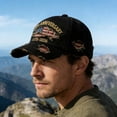 thumbnail image 3 of 250th US Anniversary Distressed Denim Hat, 1776-2026 Embroidered Patriotic Baseball Cap with Adjustable Metal Buckle, 3 of 6