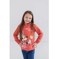 thumbnail image 3 of Disney Minnie Mouse Toddler Girls' Fleece Hooded Sweatshirt Red, 3 of 7