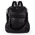 thumbnail image 4 of UTO Backpack Purse for Women Faux Leather Convertible Travel Backpack Shoulder Bag School Bag with Tassel(Black), 4 of 7