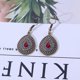 thumbnail image 4 of Pendientes colgantes vintage con gancho de esmalte étnico, pendientes únicos y llamativos, accesorios para mujer., 4 of 4