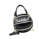 thumbnail image 5 of Bolso bandolera con forma de baloncesto, de piel sintética, ideal para el trabajo. Negro, 5 of 9