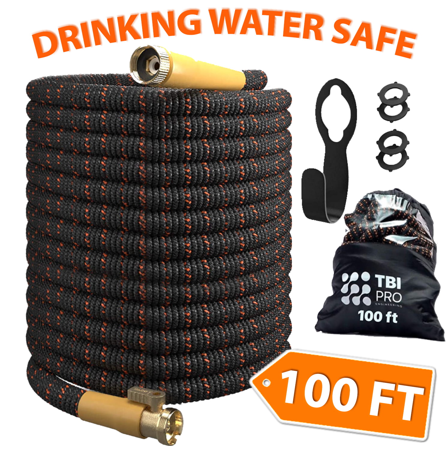 Heavy Duty Drinking Water Hose Lightweight Drinking Water Garden RV 1/2" & 5/8"