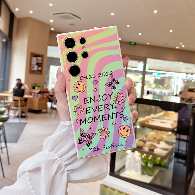 Funda de teléfono a prueba de golpes de goma TPU con estampado de dibujos animados elegante y creativo para iPhone: un accesorio elegante y moderno