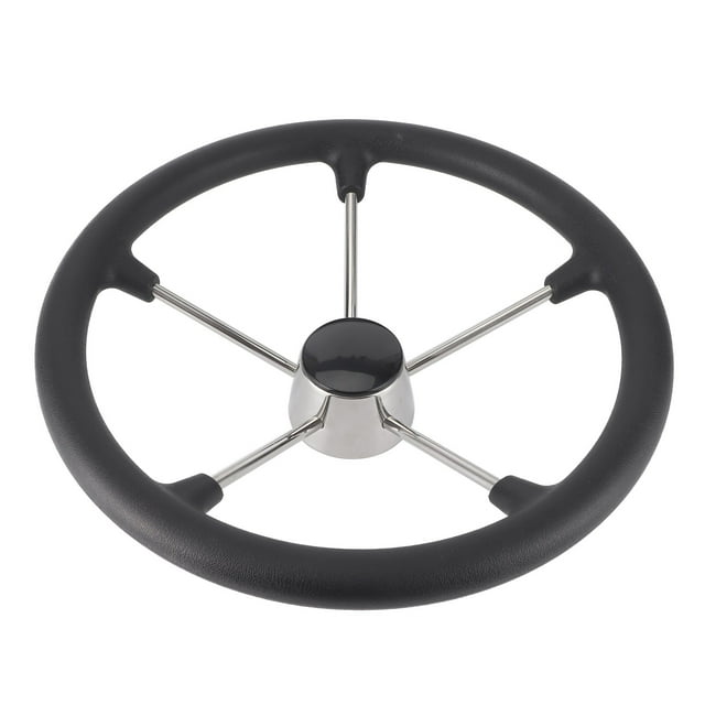 Volant de Direction à Cinq Rayons, 15,5 Po de Volant de Bateau Accessoire Volant avec Poignée en Mousse Optimisée pour l'Excellence