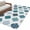 Blue, variant on Green Geometric Entryway Rug 2'x3' Non Slip Front Door Mats, Vintage Moroccan Rhombic Bohemia Gray Entrance Rugs Indoor Outdoor Carpet, Washable Floor Mats Small Area Rug for Bedroom Kitchen