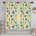 thumbnail image 5 of Blackout Kids Curtains,Beige Toned Dinosaur and Palm Tree Pattern Childrens Insulated Curtains Set Of 2,Bedroom Essentials,Toddler Room Decor 42"x63", 5 of 5