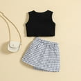 thumbnail image 5 of Coerni Toddler Baby Girls Clothes Set Sleeveless Tank Top Irregular Half Body Skirt Outfits Summer Casual Fashion Suit, 5 of 5