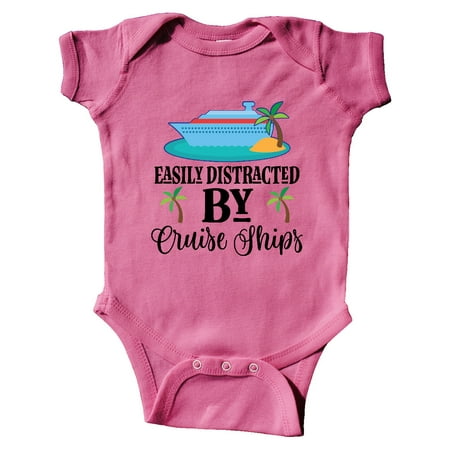

Inktastic Cruising Easily Distracted by Cruise Ships Gift Baby Boy or Baby Girl Bodysuit
