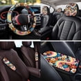 thumbnail image 4 of Binienty Boho Hippie Automotive Seat Covers Full Set for Women Girly Car Interior Decor Car Seat Covers with Steering Wheel Cover Headrest Cover Easy to Install Automotive Accessories, 14 Pack, 4 of 8
