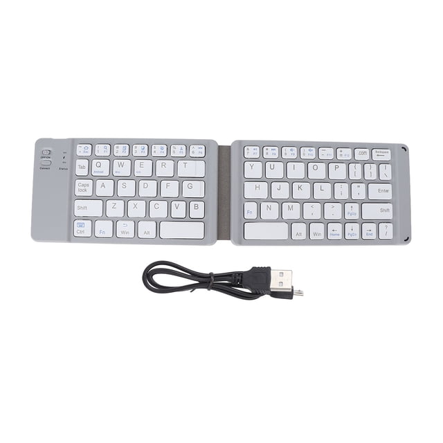Teclado plegable BT3.0 escritura rápida batería silenciosa de 120mAh tamaño compacto amplia compatibilidad Mini teclado inalámbrico