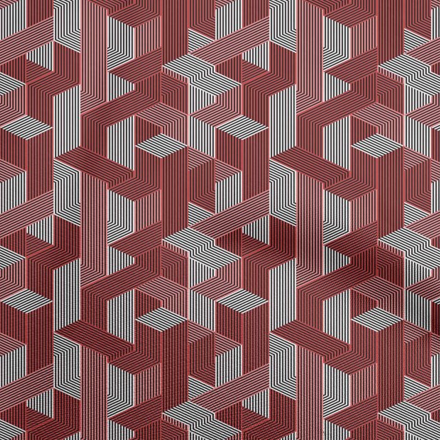 oneOone Georgette Viscose Maroon Fabric Moire Craft Projects Decor Fabric Printed By The Yard 42 Inch Wide