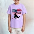 thumbnail image 2 of Gubotare Fourth of July Shirt Toddler Boy Boys' Graphic Tee - Soft and Breathable Classic Crewneck Short Sleeve Pullover T-Shirt for Boys (Purple,Size 13-14 Years), 2 of 4