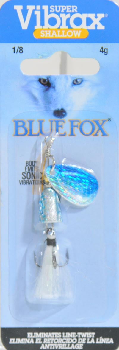 Blue Fox VSS1SD Classic Vibrax Shallow Spinner 1//8 oz Dressed