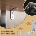 thumbnail image 1 of POINTERTECK Metal Stamping Parts L-shaped Right-angle Code Stainless Steel Screws Furniture Home Improvement Links Fasteners, 1 of 6