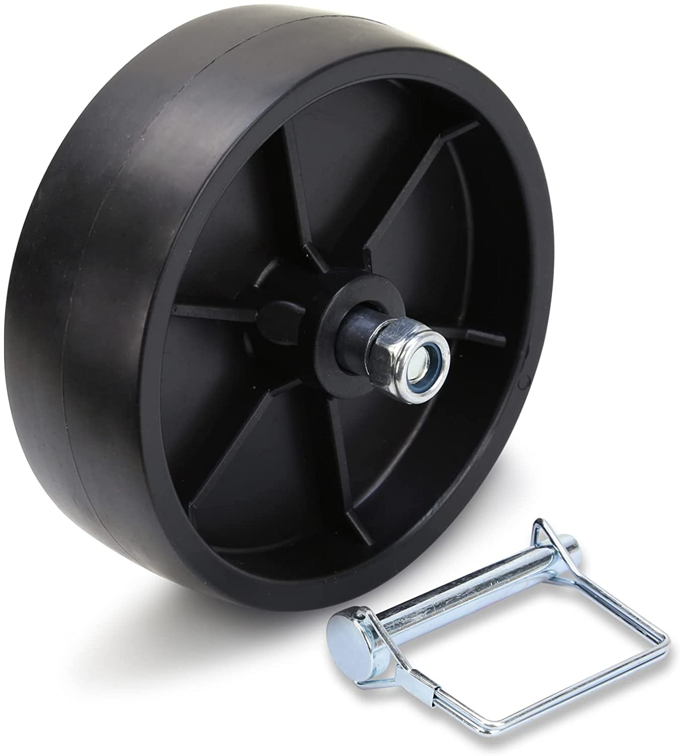 LIBRA 6Inch Boat Trailer Jack Caster Wheel Replacement Kit w/Lock Pin