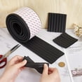 thumbnail image 3 of 6.8 Feet Black Bunk Bed Ladder Pads Soft Ladder Pads with Strong Adhesive Bunk Bed Ladder Cover 81mm Wide Replacement Bed Ladder Pads for Stair Steps Foot Comfort Corner Protectors, 3 of 9