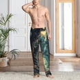thumbnail image 2 of Balery Enchanted Forest Skull Path Pantalones de pijama para hombre, pijama ultraligero, pantalón de descanso-Small, 2 of 6