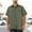 Army Green #2, variant on Zimjoy Blue Button Down Shirts Men Casual Short Sleeve Big and Tall Shirts Men Regular Fit Collared Two Pockets T-Shirts Lightweight Mechanic Work Wear, Navy 2XL