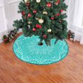 thumbnail image 2 of FMSHPON Ornamental Circle Pattern Xmas Christmas Tree Skirt Stand Mat for Holiday Party Decoration Indoor Outdoor 48 inches, 2 of 3