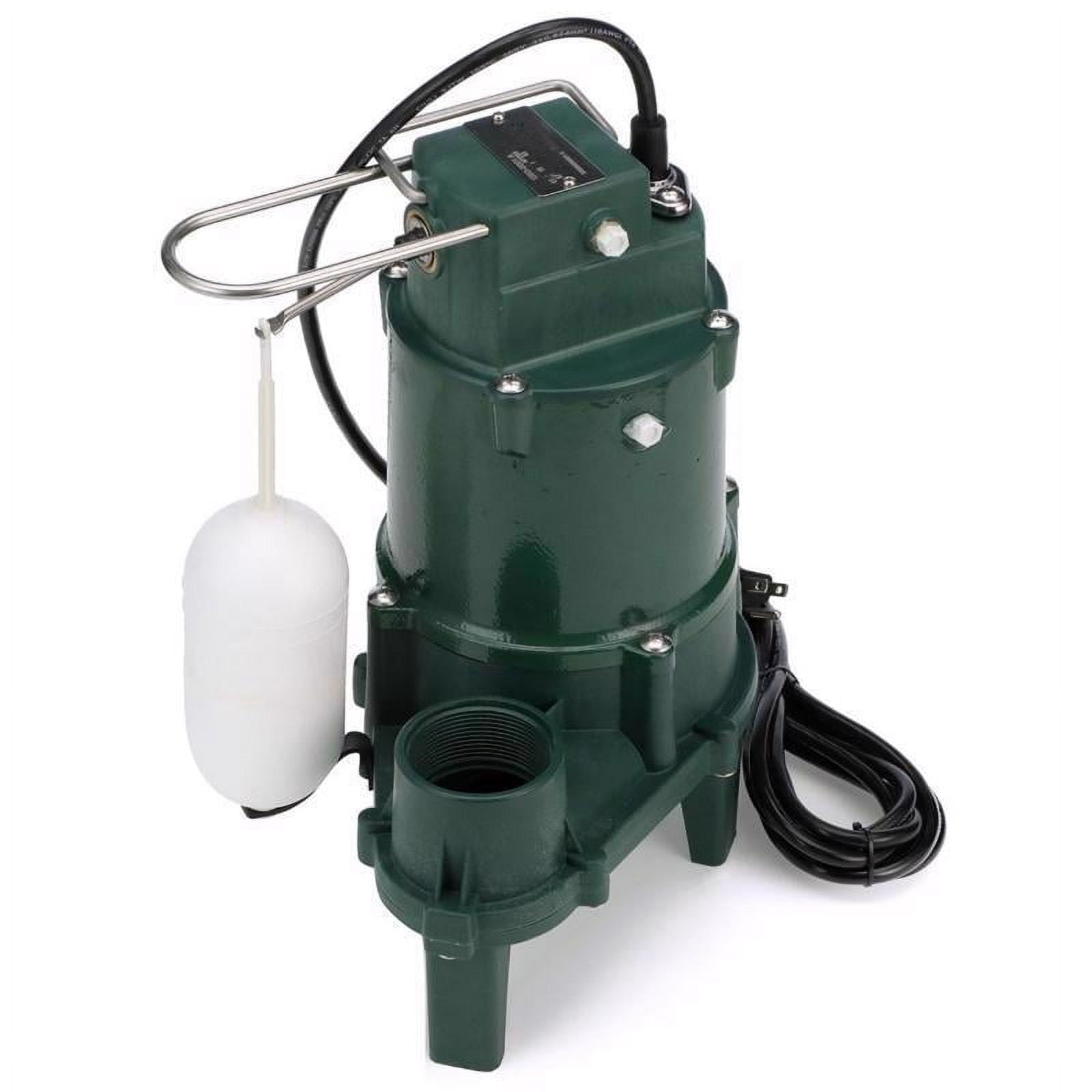 Zoeller 1/2 H.P. Pro 115V Cast Iron Sewage Ejector Pump 1263-0001