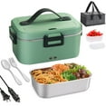 thumbnail image 1 of [2024 Upgraded] 75W Heated Lunch Box Men, 1.8L Large Capacity Electric Lunch Box for Adults/Work/Car/Office, 3 in 1 12V/24V/110V Food Warmer Lunch Bo, 1 of 7