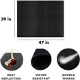 thumbnail image 3 of Aleko Tapete para Chimenea Ignífugo - Tapete para Barbacoa de Suelo - Tapete para Parrilla - Tapete Frontal de Chimenea Ignífugo - Protector de Piso para Estufa, Chimenea, Barbacoa y Grill 100X120CM ACTIVE Biensenido a ACTIVE, 3 of 5
