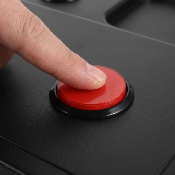 DRAFIDEEP 5-Pack Red 60mm Round Push Button with for Game Console Replacement Parts
