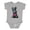AC-Heather Grey, variant on Scottie Dog in Plaid Boys or Girls Baby Bodysuit