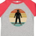 thumbnail image 4 of Inktastic Skateboarding Retro Sunset Skateboarder Boys Toddler T-Shirt, 4 of 5