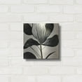 thumbnail image 3 of Luxe Metal Art 'Flowers Black White 26' by Ray Heere, Metal Wall Art, 12"x12", 3 of 9