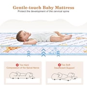 Breathable Baby Crib & Toddler Mattress, Firm and Soft Support, Skin-Friendly & Hypoallergenic Fabric, Fits Standard Cribs & Toddler Beds - 52x27.6x5 inch