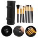thumbnail image 5 of FOMIYES Bolsa De Brochas De Maquillaje Portátil En Color Negro Con Compartimentos Internos, 5 of 8