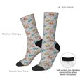 thumbnail image 4 of Lsque truck car Printed Men's Crew Socks, Soft Durable Breathable Moisture-Wicking with Odor Control Cotton socks, 4 of 6